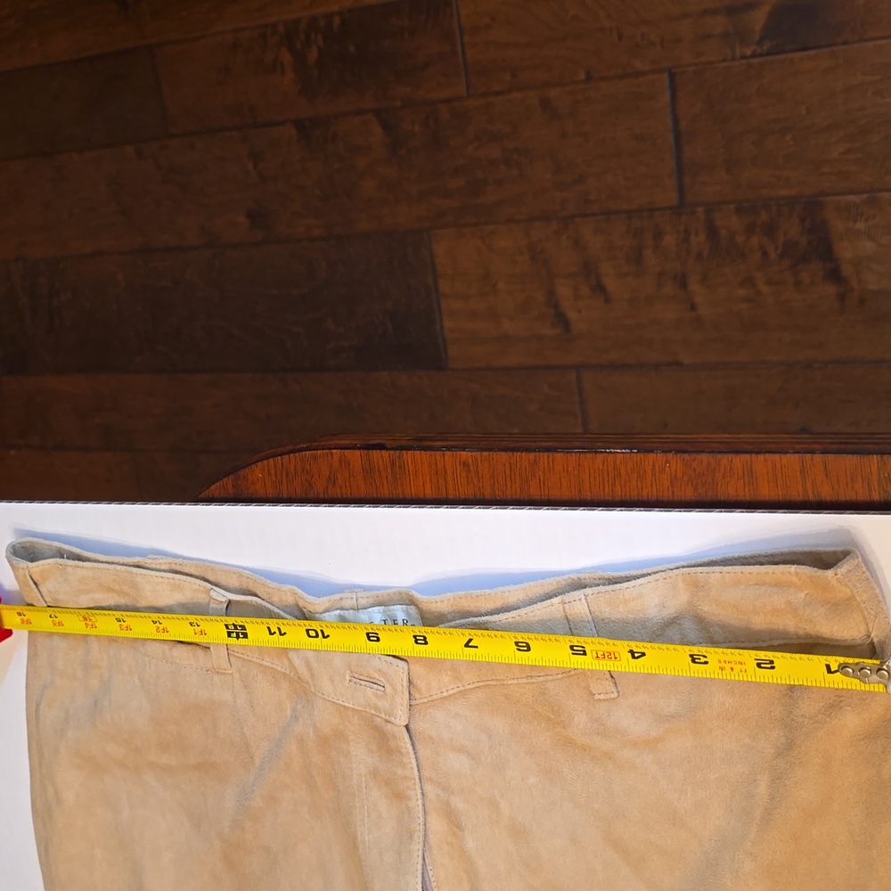Doncaster Womens Luxury Suede In Khaki/Camel. These Pants Are Custom Fit $60 - Picture 4 of 10